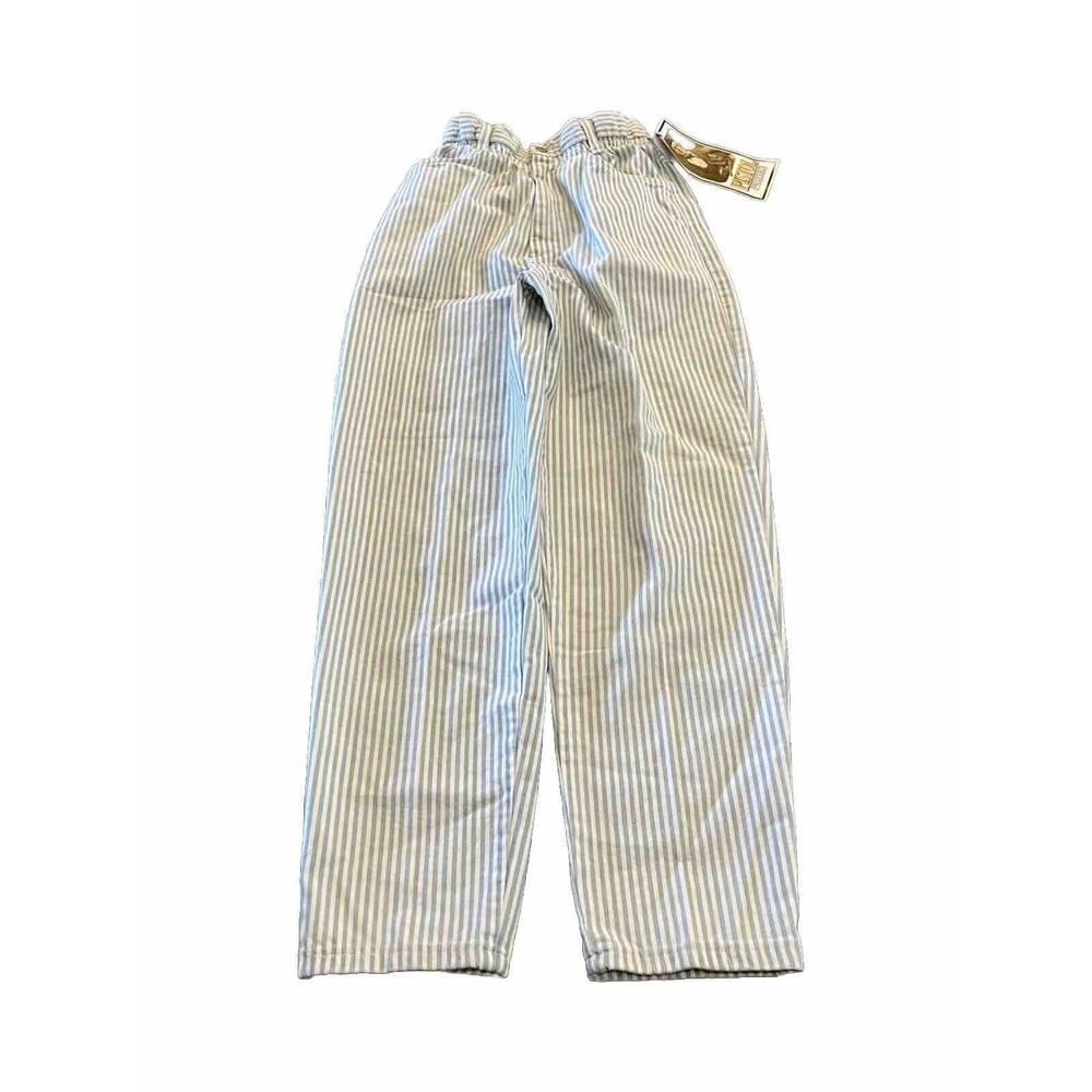 Vintage Vivaldi Jeanswear Womens High Waist Striped Jeans Size 8 Made In USA